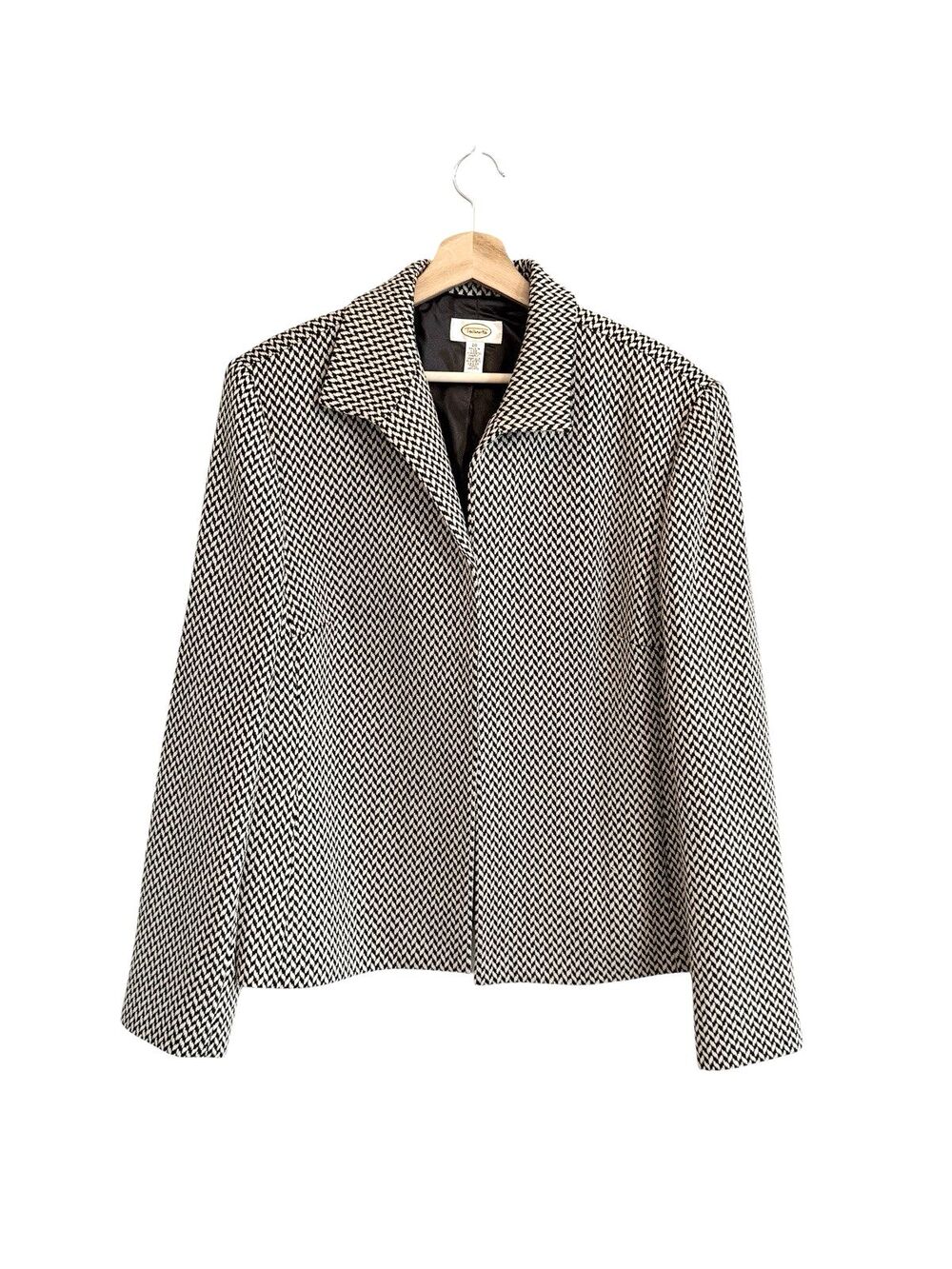 Vintage Talbots Herringbone Wool Blazer Jacket Size 20 Office Old Money Preppy